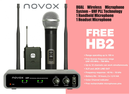 Novox FREE HB2 Zestaw Bezprzewodowy